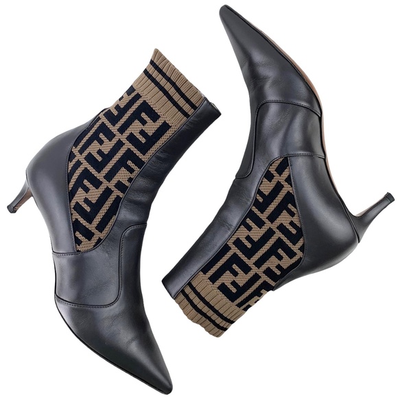 Fendi Shoes - FENDI Rockoko Heel Boots